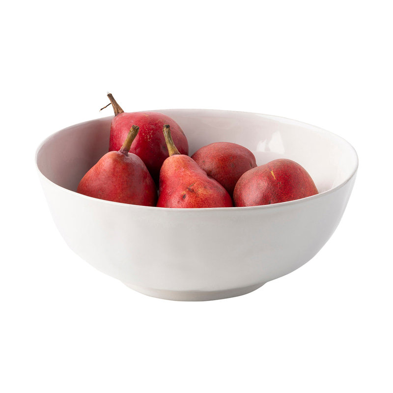 Puro 10" Serving Bowl, Whitewash