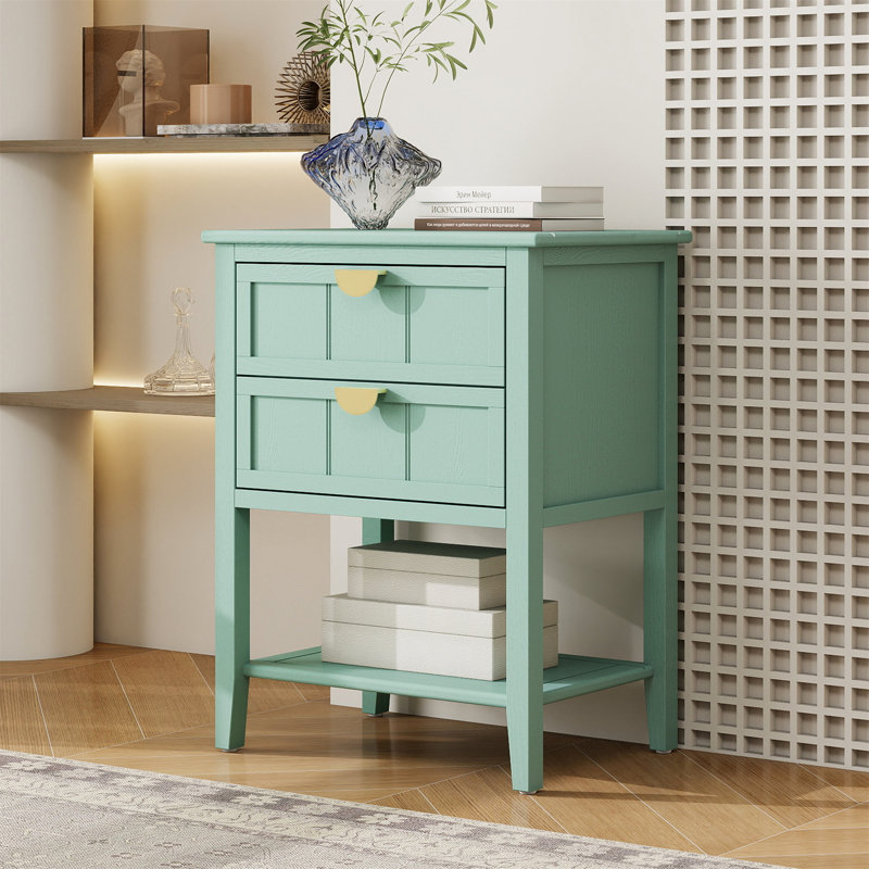 2 Drawer Side Table