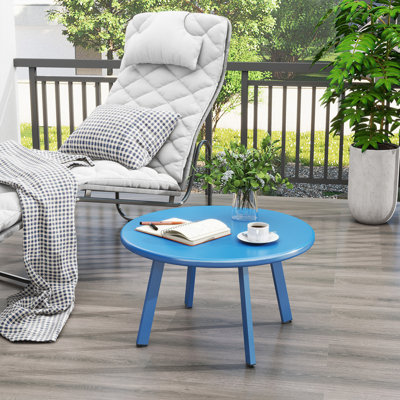 Lakhdar Round Iron Outdoor Table