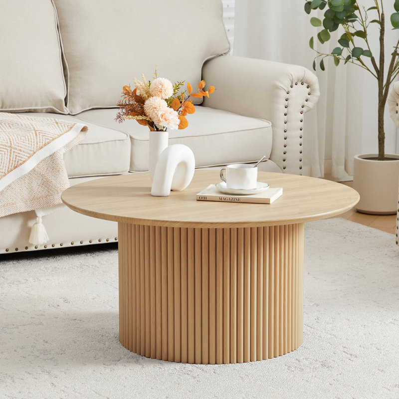 Table basse 31,5 po, 15.75" H x 31.5" W x 19.69" D, Naturel