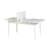 Elegant Extendable Dining Table & Chairs Set (4 Pieces), White & Stone, 51 x 30.3 x 31.5 inches | 100% Melamine Coated Particle Board & 100% Velvet | Features Hornbeam Legs, Modern Design, Perfect for Any Dining Space-983090682-983090677