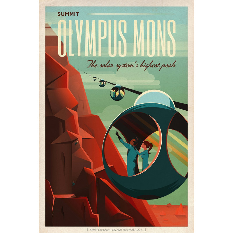 Olympus Mons, 40" H x 28" W