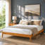 Ensemble de chambre à coucher Jaxson 3 pièces, cadre de lit queen en bois massif d'acacia avec 2 tables de chevet assorties-1051299994-1051299997