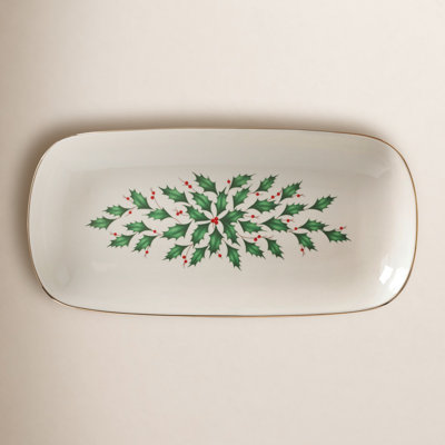 Holiday Porcelain Bread Platter