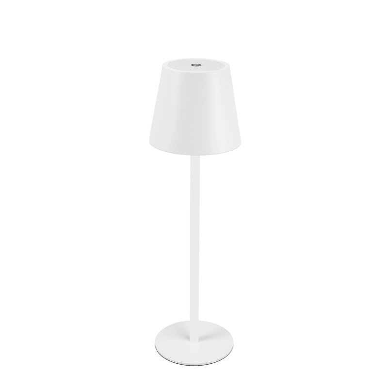 Reelika Metal USB Table Lamp, White, White