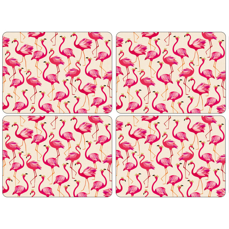 Napperon 15,7 po x 11,7 po Pimpernel Sm Flamingo