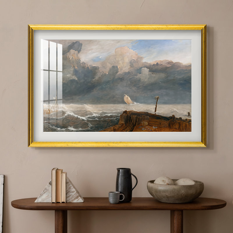 Port Ruysdael, 1827 - J.M.W. Turner - Estampe encadrée sur mesure, 20x28 INNER SIZE, Framed Print with Mat