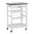 Macy Rolling Granite Kitchen Cart with Utility Drawer & Basket-22916604-128495253
