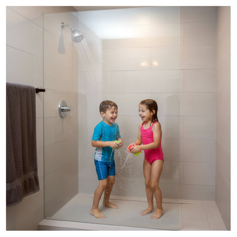 Single Function Shower Head Chrome Fixed Showerhead, 2.75" Face