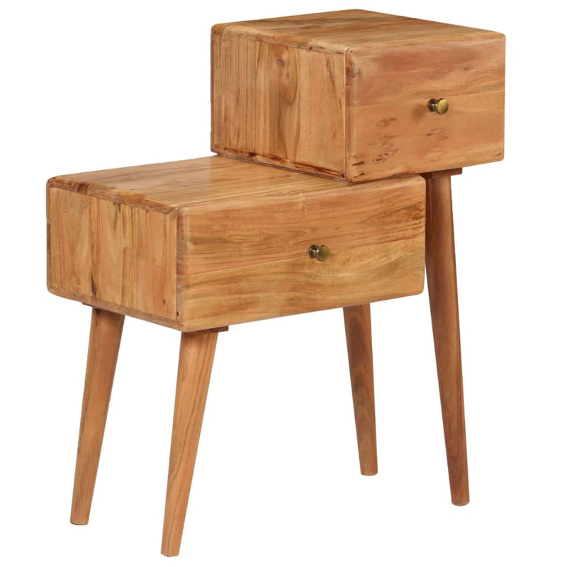 Halle 60cm W Solid Wood Bedside Table