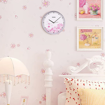 Horloge murale PIA020SRH, ton argent