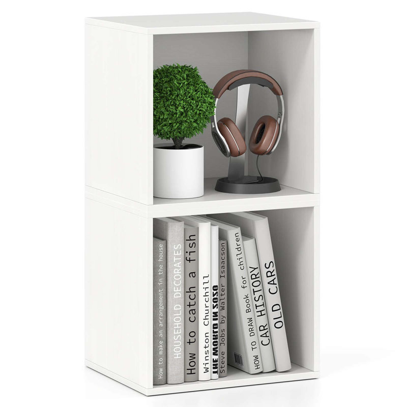 Étagère de rangement pour 2 petits cubes, Blanc