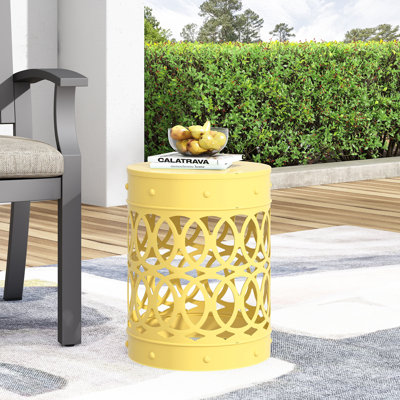 Outdoor Metal End Table -Large