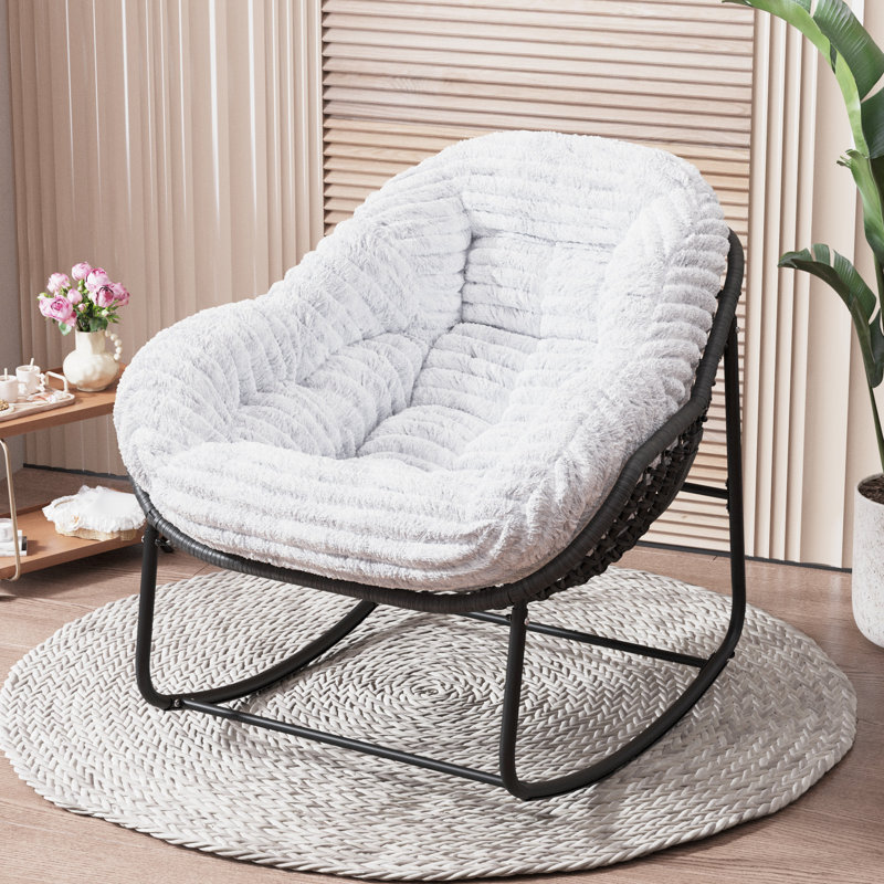 Chaise Rockong, White