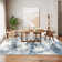 Abstract Machine Washable Rug with Rubber Backing for Living Room Non-Slip Dining Room Rug Easy-Cleaning Floor Carpet for Bedroom Office Playroom