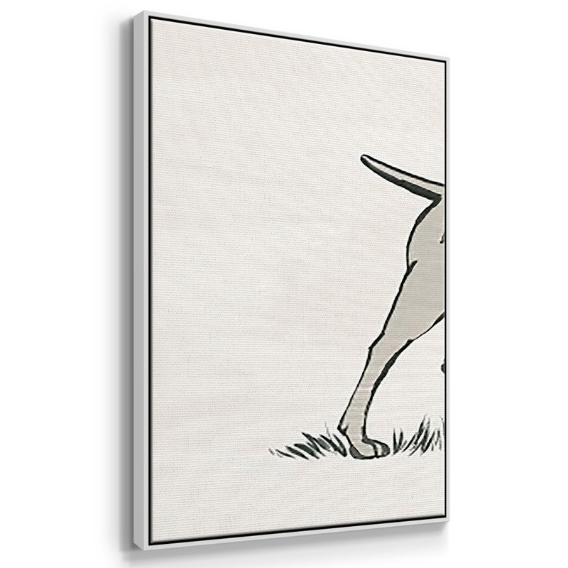 Pointeur neutre I - Toile encadrée multi-pièces, H 24 po x l 48 po x P 2 po, Blanc