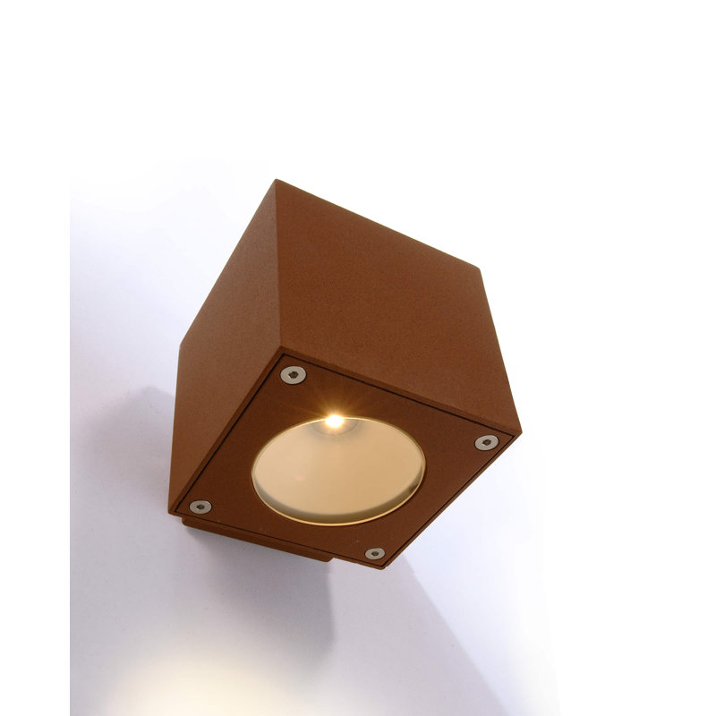 Cubodo 2 - Bulb Integrated LED Outdoor Flush Mount, Brown