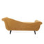 Chaise longue simple en velours jaune foncé de 67,57 po x 28,39 po, pour les dimensions d'espace de vie, mise à niveau de l'entrée