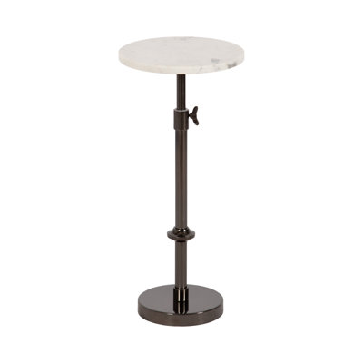 Traditional Adjustable-Height Metal Pedestal Table
