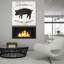 «Le Cochon Silhouette Sq Words» par Courtney Prahl, art mural en verre acrylique-518528686