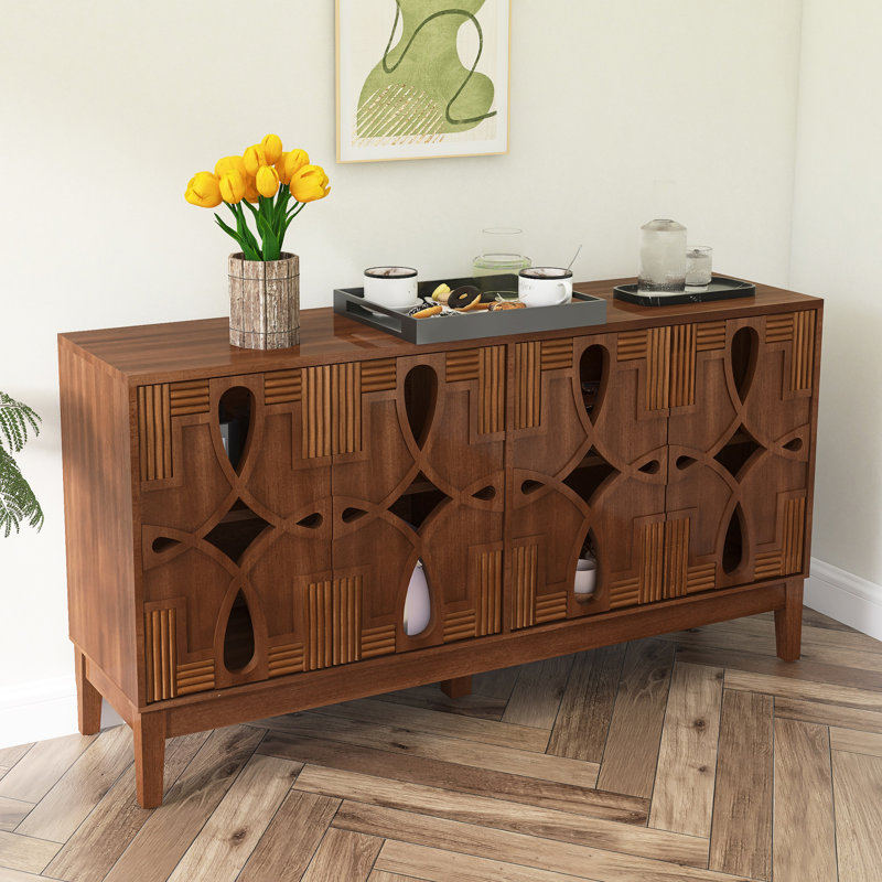 Buffet 60,5 "Mid Century, Brun