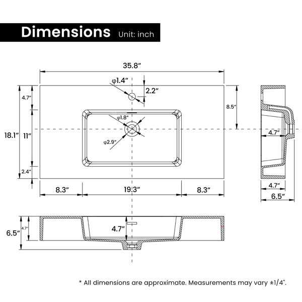 Dimensions du produit