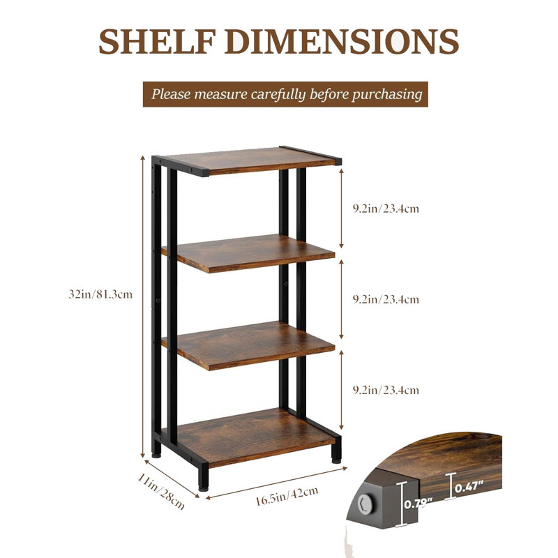 81.3cm H Media Shelves