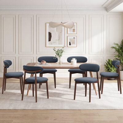 Solon Upholstered Solid Wood Side Dining Chair