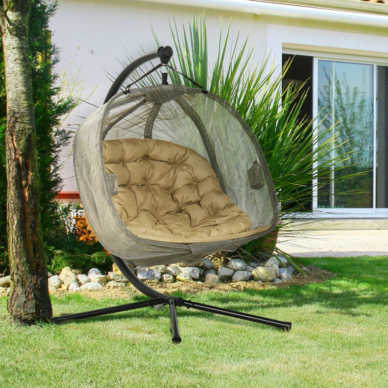 Nesquehoning 2 Person Porch Swing, Brown