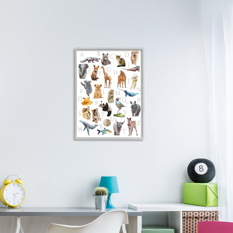 Animaux de l'alphabet traditionnel ABC - impression, Estampe numérique Farmhouse, H 30 po x l 24 po