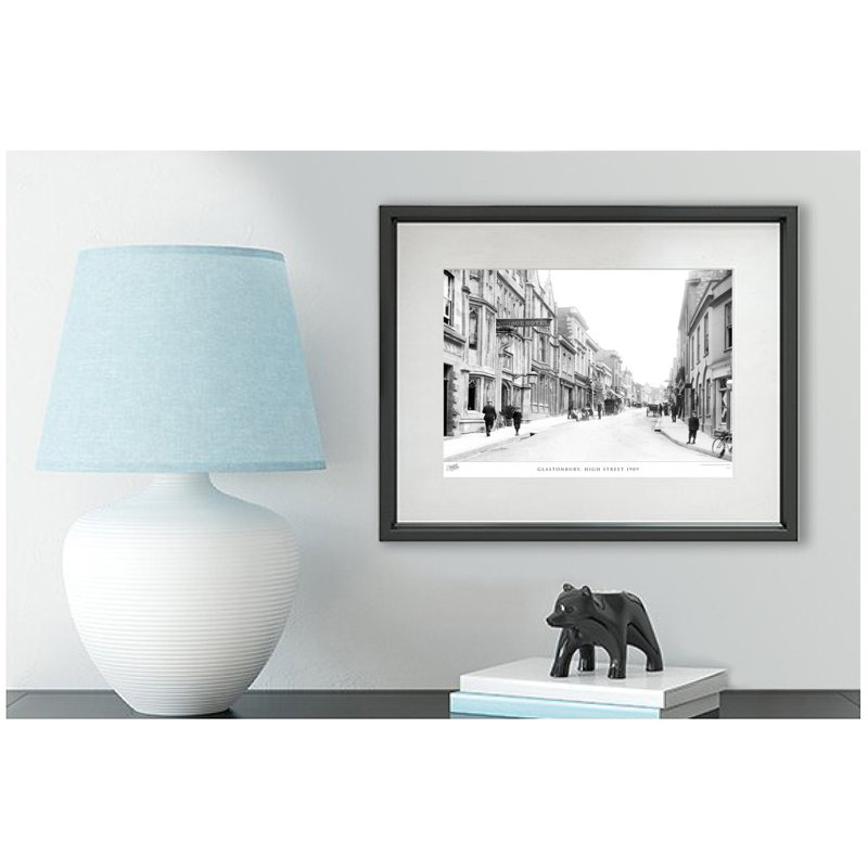 Glastonbury, High Street 1909 - Single Picture Frame Print, 40cm H x 50cm W x 2.3cm D