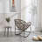 Outdoor Rattan Rocking Chair,Padded Cushion Rocker Recliner Chair Outdoor For Front Porch, Living Room, Patio, Garden-1065961509