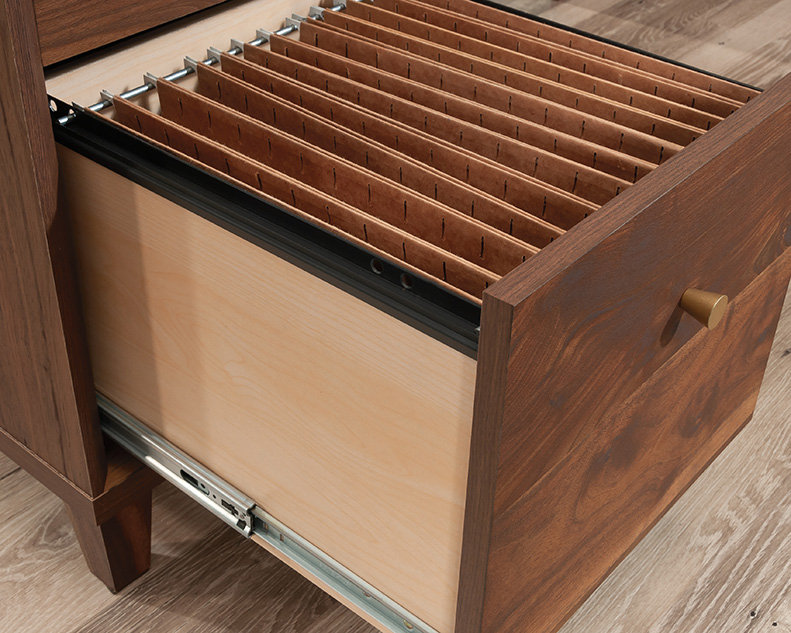 Bureau en L en noyer Grand