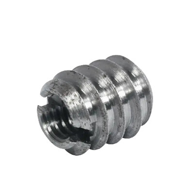 Douille à visser Brixwell QKVZ-002, avec fente pour tournevis 16 mm 13 mm M8 18 mm Diamètre du filetage extérieur: 16 mm, longueur: 18 mm Zingué brut