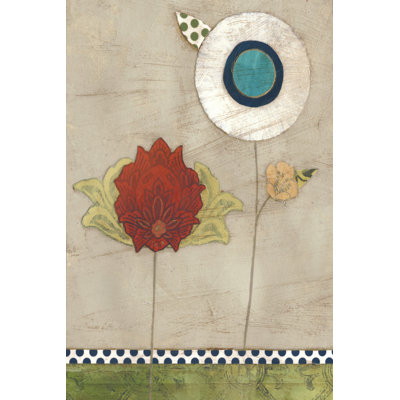 Petal Patterns III 1 Piece Wrapped Canvas Painting