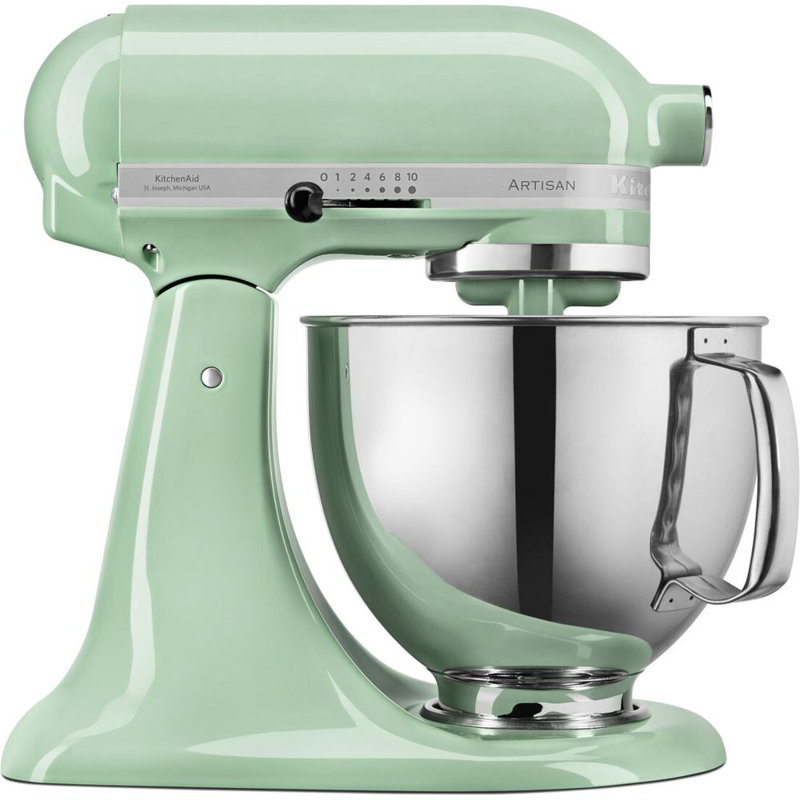 KitchenAid 4.8L Artisan Premium Tilt-Head Mixer with Extra Accessories, Green