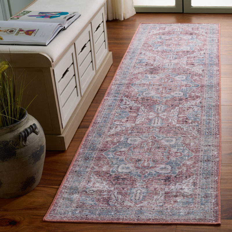 Vintage Heriz Performance Machine Washable Oriental Rug, Runner 2'3" x 8'