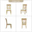 Amoz Solid Wood Cross Back Side Chair-532630717