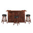 72'' Bar Set With Three Backless Barstools By Ram Game Room