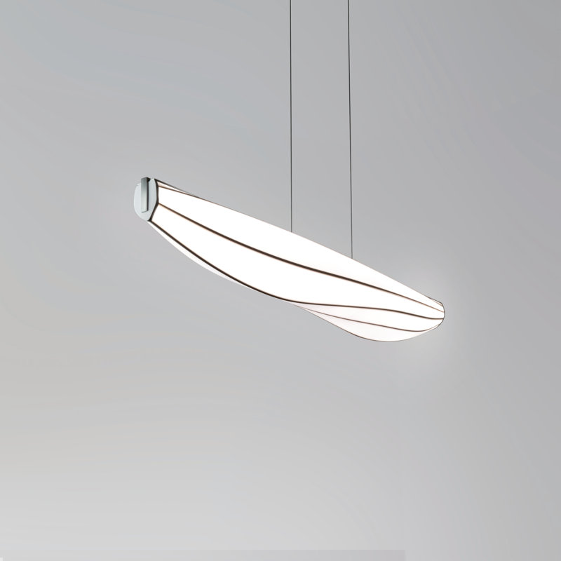 Lenis 1 - Light Pendant, Brushed Aluminum, 2700K, 120V