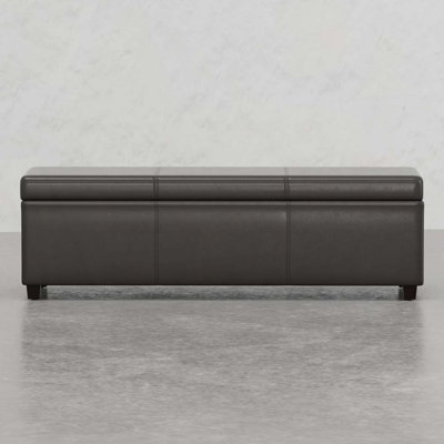 PU Upholstered Storage Ottoman Bench