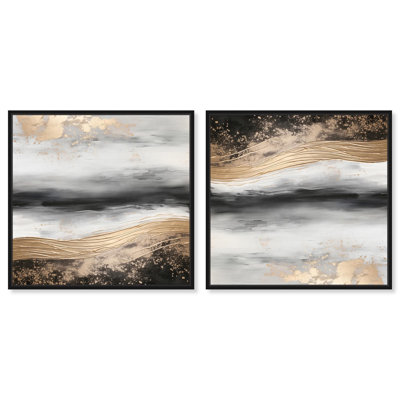 «Clouded Gleam I Set» sur toile par Bo Remy