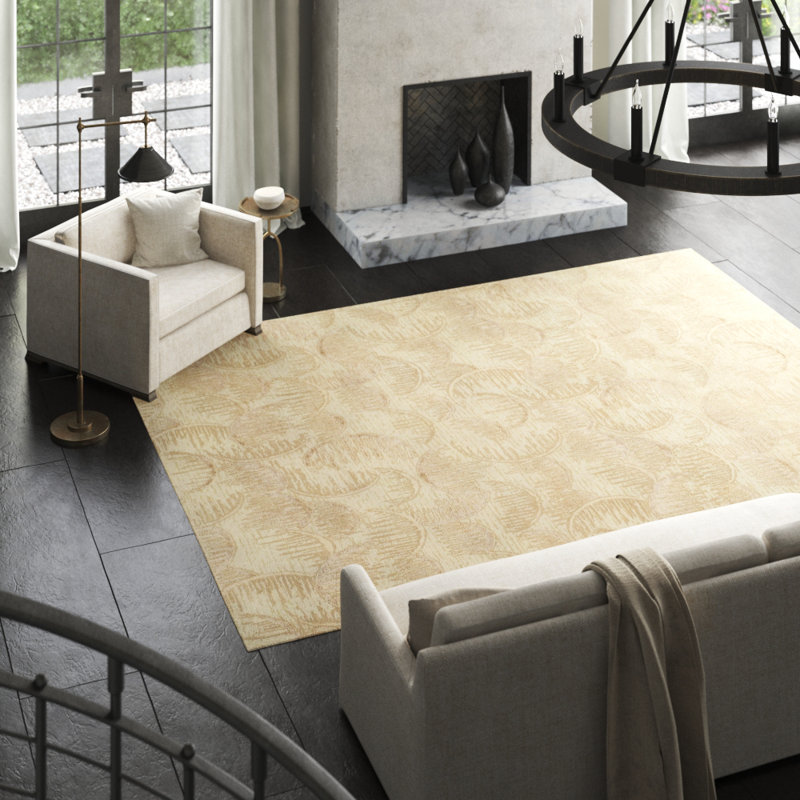 Heavenly Abstract Area Rug, Rectangle 3' x 5'