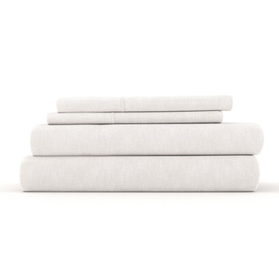 Linen Bamboo-Blend Breathable Luxury Bed Sheet Set