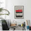 Black flows-impression sur toile encadrée-30011145