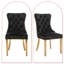 Chaise parsons rembourrée en velours touffeté Jerran-309508980-309508983