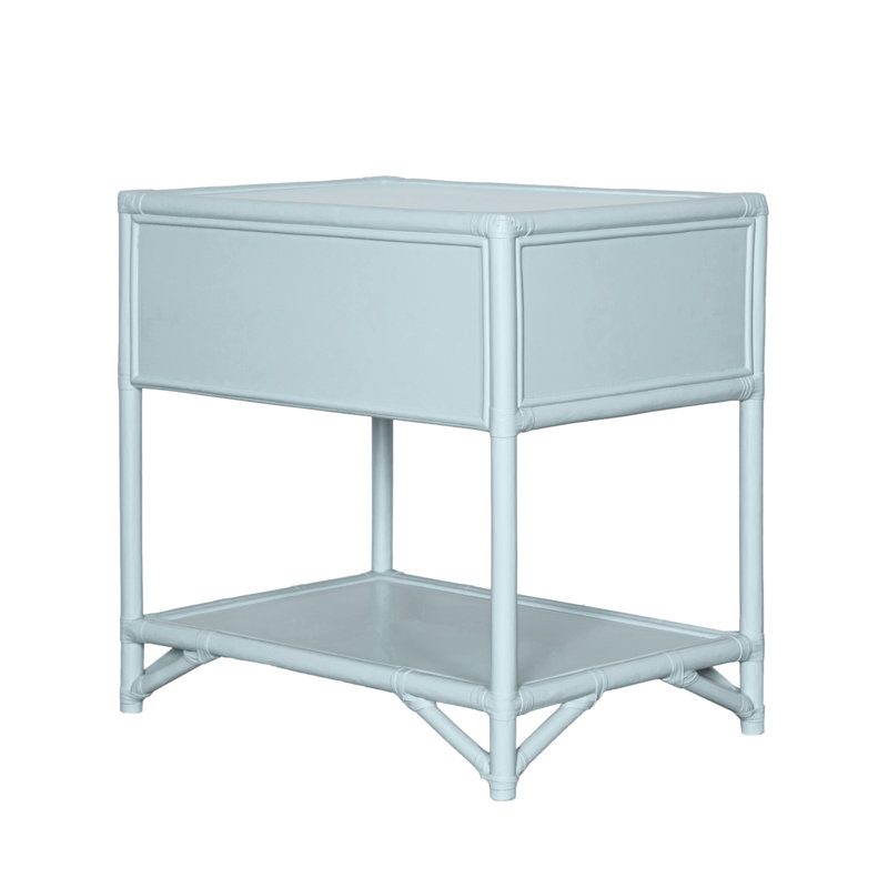 Olivia Collection 1 - Drawer Nightstand, Light Blue