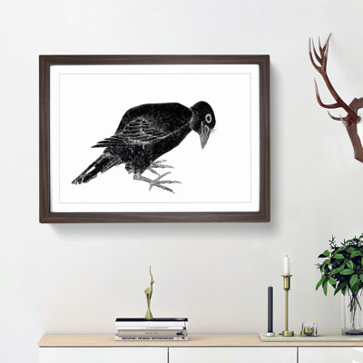 Crow by Katsushika Hokusai - Framed Print