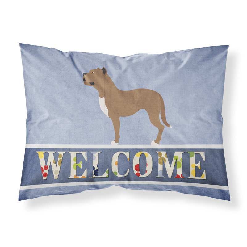 Taie d’oreiller welcome, Dogue des Canaries