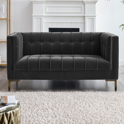 Rorik 59.75'' Velvet Loveseat